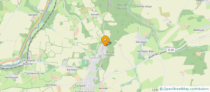 localisation de l'entreprise SCI ESCALAC II  TREBRIVAN