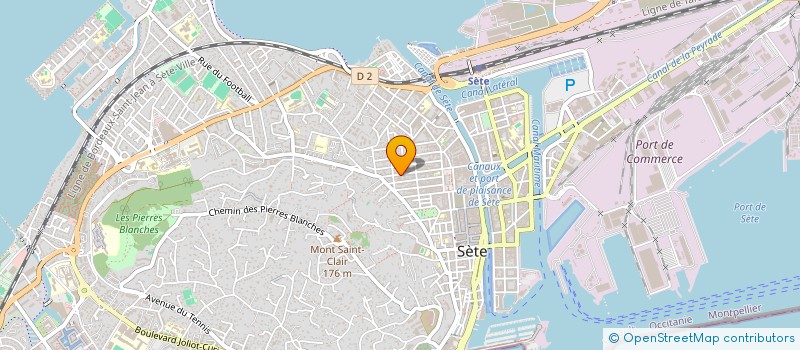 localisation de l'entreprise SCI ESCALAPET  SETE