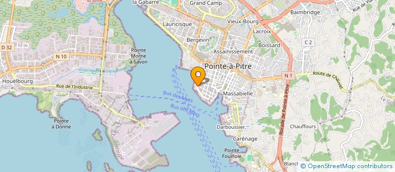 localisation de l'entreprise SCI ESCALE BOUTIQUES à POINTE-A-PITRE