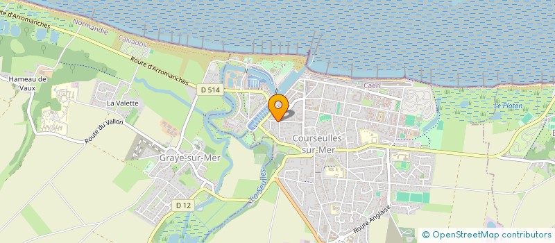 localisation de l'entreprise SCI ESCALE OUEST à COURSEULLES-SUR-MER
