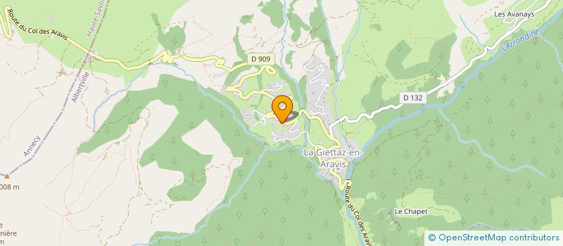 localisation de l'entreprise SCI ESCALE SEPT  LA GIETTAZ