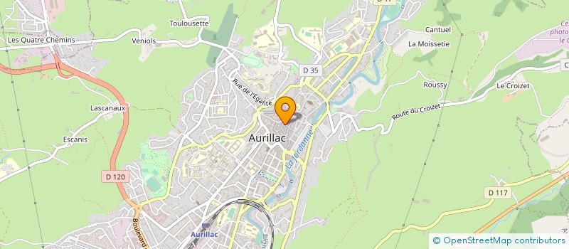 localisation de l'entreprise SCI ESCALIERE-MENDOZA à AURILLAC