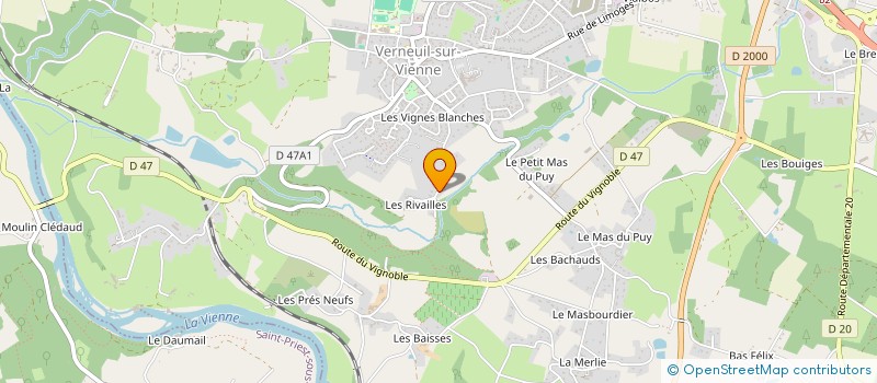 localisation de l'entreprise SCI ESCAMILLA  VERNEUIL-SUR-VIENNE