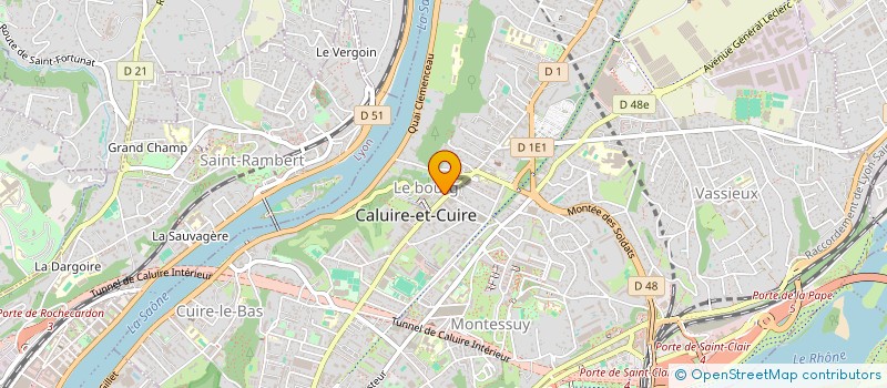 localisation de l'entreprise SCI ESCANEZ-REA  CALUIRE-ET-CUIRE