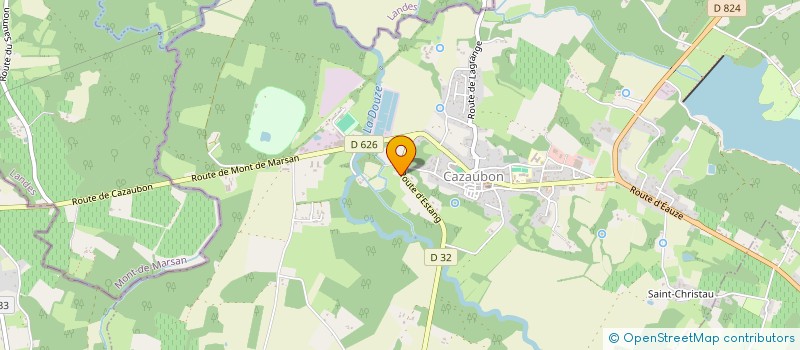 localisation de l'entreprise SCI ESCARGOT  CAZAUBON