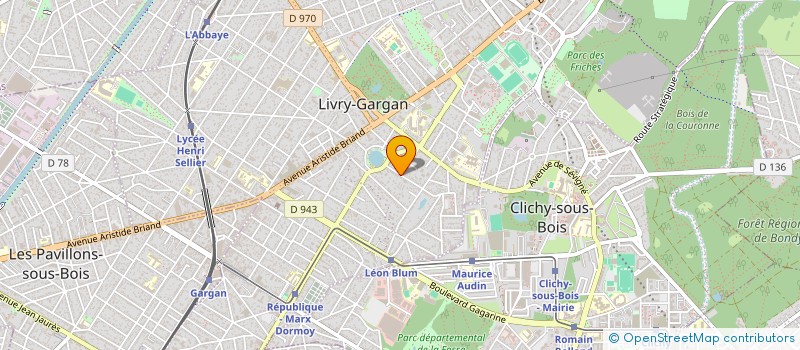 localisation de l'entreprise SCI ESCARIGO à LIVRY-GARGAN