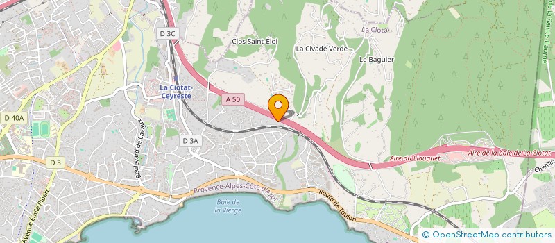 localisation de l'entreprise SCI ESCAT PARK  LA CIOTAT