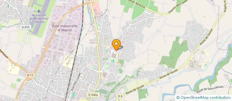 localisation de l'entreprise SCI ESCATALINS à MONTELIMAR