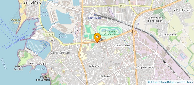 localisation de l'entreprise SCI ESCATANN  SAINT-MALO