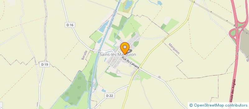 localisation de l'entreprise SCI ESCAUT NATURE  SAINS-LES-MARQUION