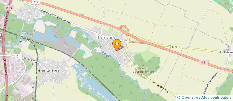 localisation de l'entreprise SCI ESCB  THERDONNE