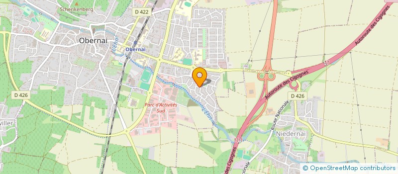 localisation de l'entreprise SCI ESCHBACH à OBERNAI
