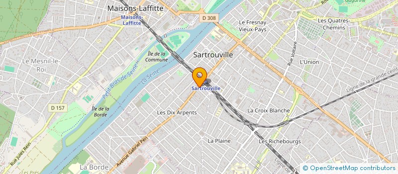 localisation de l'entreprise SCI ESCJ  SARTROUVILLE