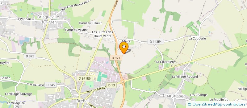 localisation de l'entreprise SCI ESCLEADHO  BRICQUEVILLE-SUR-MER