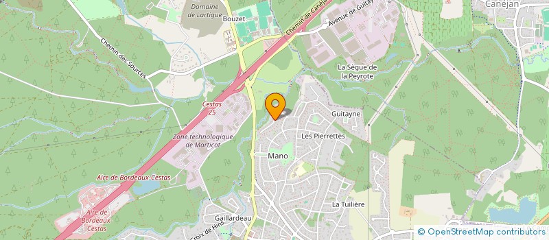 localisation de l'entreprise SCI ESCOFA  CESTAS