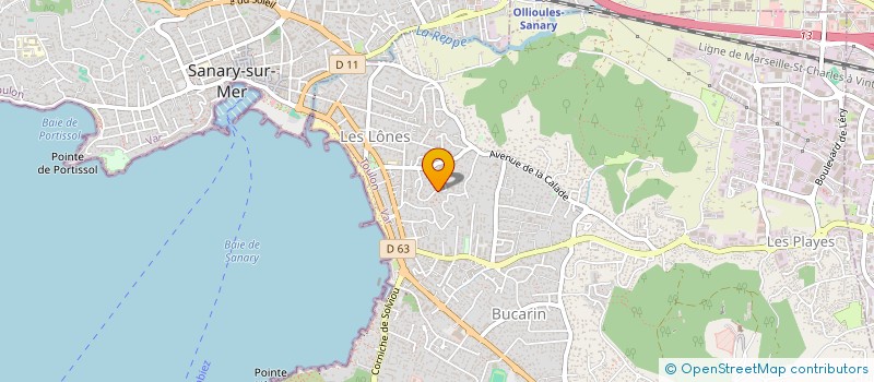 localisation de l'entreprise SCI ESCOFFIER à SIX-FOURS-LES-PLAGES