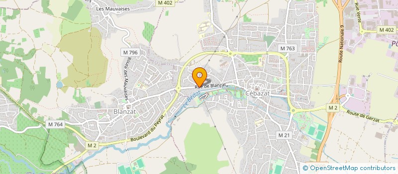 localisation de l'entreprise SCI  ESCOT LAND  CEBAZAT