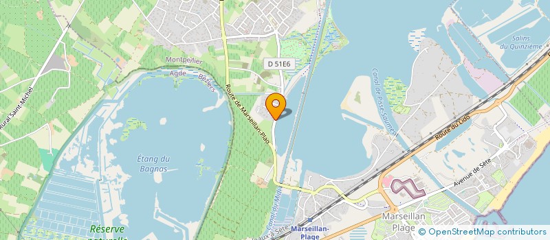 localisation de l'entreprise SCI ESCUDERO à MARSEILLAN