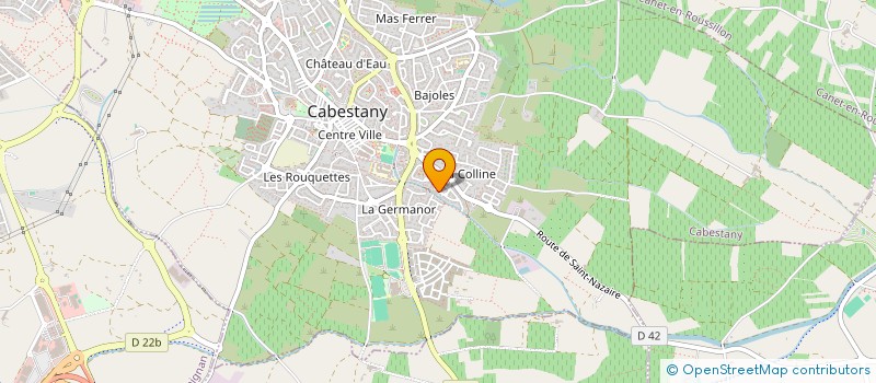localisation de l'entreprise SCI ESCUDIER 74  CABESTANY