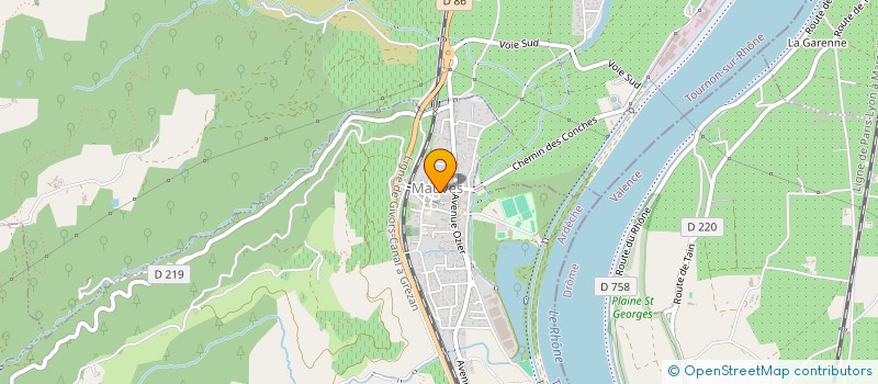 localisation de l'entreprise SCI ESCULAP  MAUVES