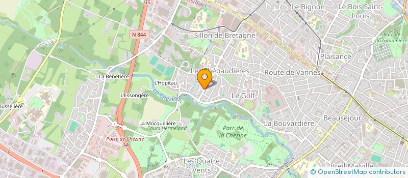 localisation de l'entreprise SCI ESCULAPE  SAINT-HERBLAIN