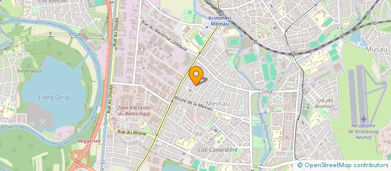 localisation de l'entreprise SCI ESCULAPE à STRASBOURG