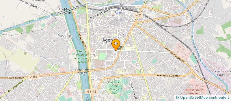 localisation de l'entreprise SCI ESCULAPE à AGEN