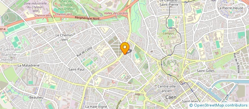 localisation de l'entreprise SCI ESCULAPE à CAEN