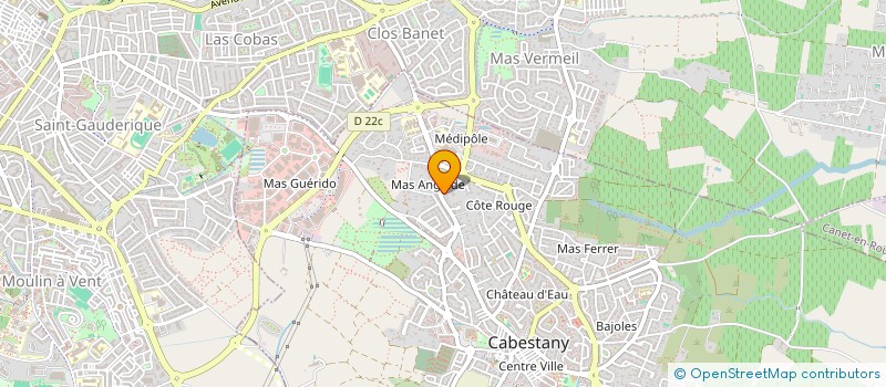 localisation de l'entreprise SCI ESCULAPE  CABESTANY