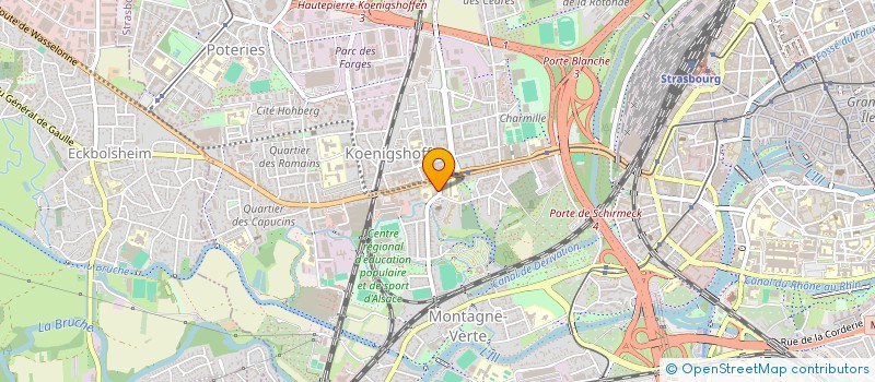 localisation de l'entreprise SCI ESCULAPE à STRASBOURG