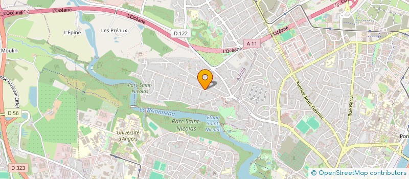 localisation de l'entreprise SCI ESCULAPE  AVRILLE