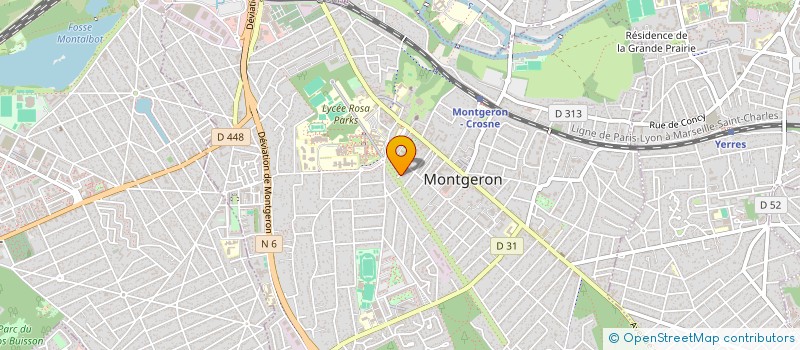 localisation de l'entreprise SCI ESCULAPE à MONTGERON