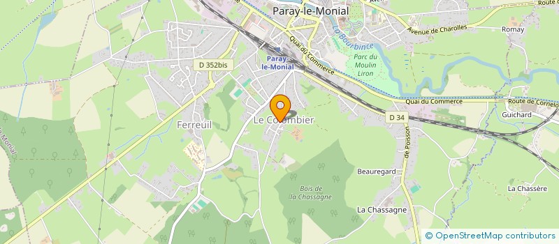 localisation de l'entreprise SCI ESCULAPE  PARAY-LE-MONIAL