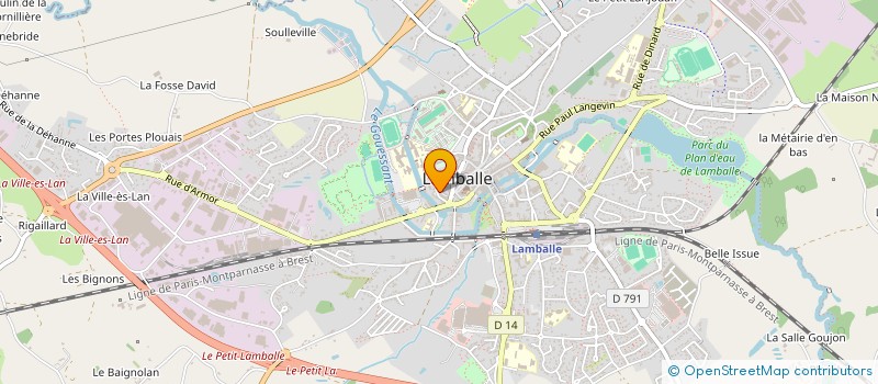 localisation de l'entreprise SCI  ESCULAPE  LAMBALLE-ARMOR