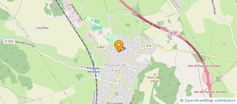 localisation de l'entreprise SCI ESCULAPE  POUGUES LES EAUX