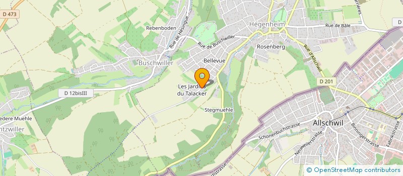 localisation de l'entreprise SCI ESCULAPE  HESINGUE