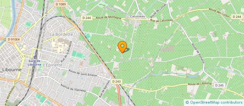 localisation de l'entreprise SCI ESCULAPE  LIBOURNE