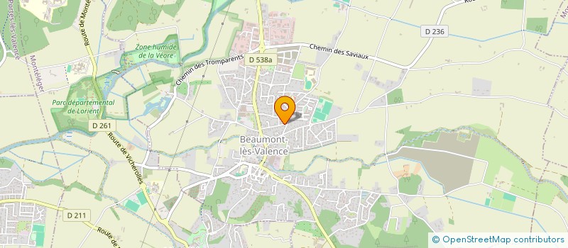 localisation de l'entreprise SCI ESCULAPE à BEAUMONT-LES-VALENCE