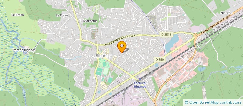 localisation de l'entreprise SCI ESCULAPE  BIGANOS