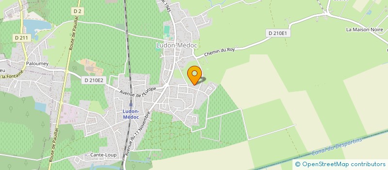 localisation de l'entreprise SCI ESCULAPE  LUDON-MEDOC