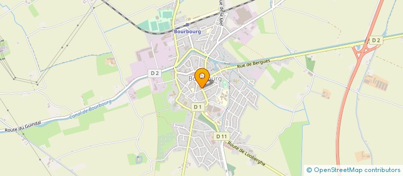 localisation de l'entreprise SCI ESCULAPE  BOURBOURG