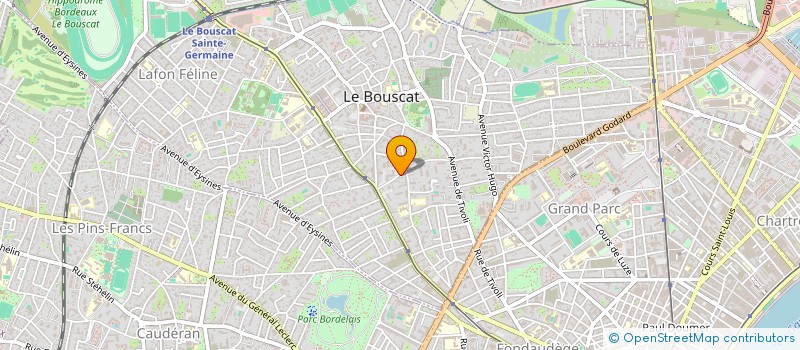 localisation de l'entreprise SCI ESCULAPE HYGIE  LE BOUSCAT