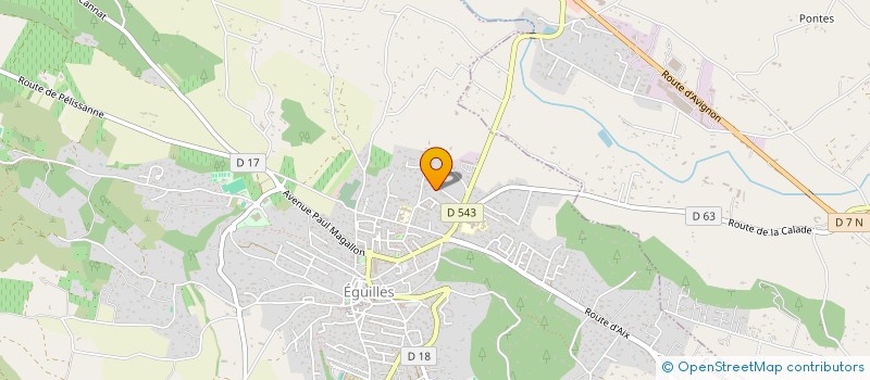 localisation de l'entreprise SCI ESDICA  EGUILLES