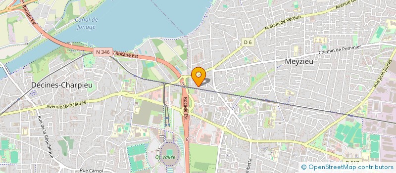 localisation de l'entreprise SCI ESHA LYON  MEYZIEU