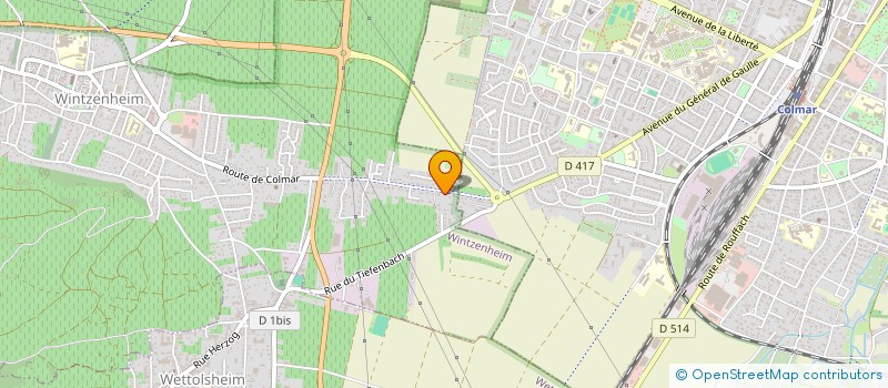 localisation de l'entreprise SCI ESILE  WINTZENHEIM