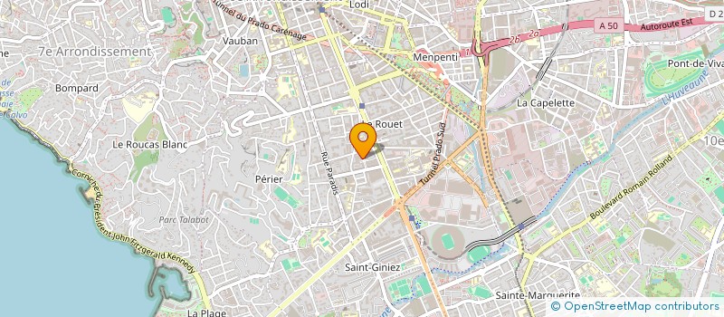 localisation de l'entreprise SCI ESK à MARSEILLE 8