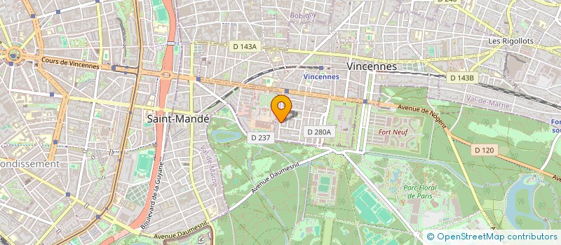 localisation de l'entreprise SCI ESK IMMO à VINCENNES