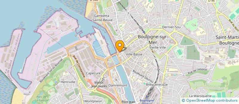 localisation de l'entreprise SCI ESKENAZI-BAUDET  BOULOGNE SUR MER