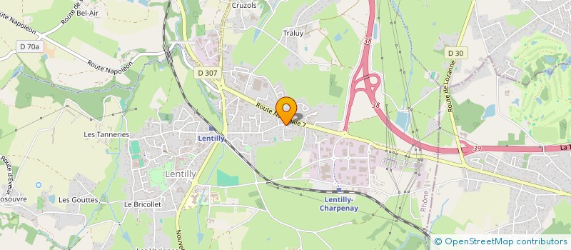 localisation de l'entreprise SCI ESL 2016  LENTILLY