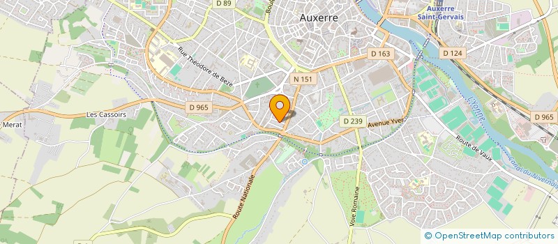 localisation de l'entreprise SCI ESL à AUXERRE